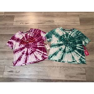 Justice, girls, tie-dye tops plus size XL plus 16/18